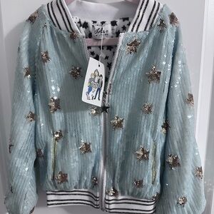 Lola & The Boys Sequin Star Jacket